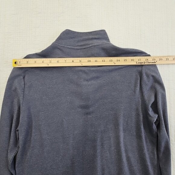 Banana Republic Men's Luxury Touch Long Sleeve Polo Sz M Silver Gray RT $90 EUC - Picture 10 of 15